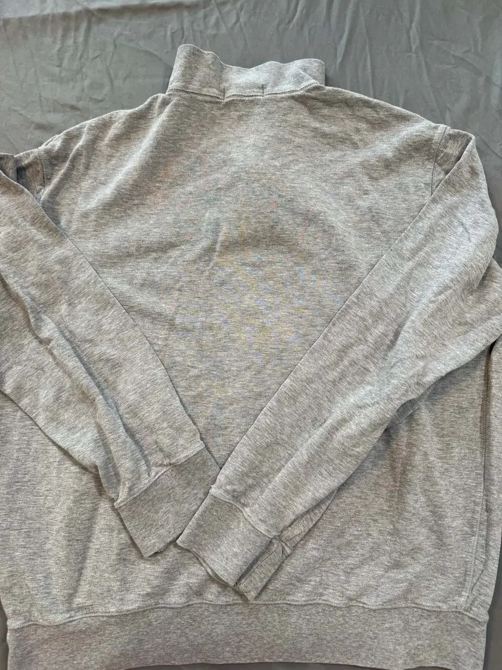 Polo Ralph Lauren Men's Grey Quarter-Zip Pullover Sweatshirt